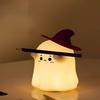 Halloween Pumpkin Night Light Soft Glow Timer Function Cordless Rechargeable Dimmable Silicone Bedside Lamp Party Decor