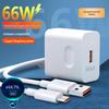 Huawei 66W Fast Charging Kit with 6A Type-C Data Cable and Certified Flash Charger
