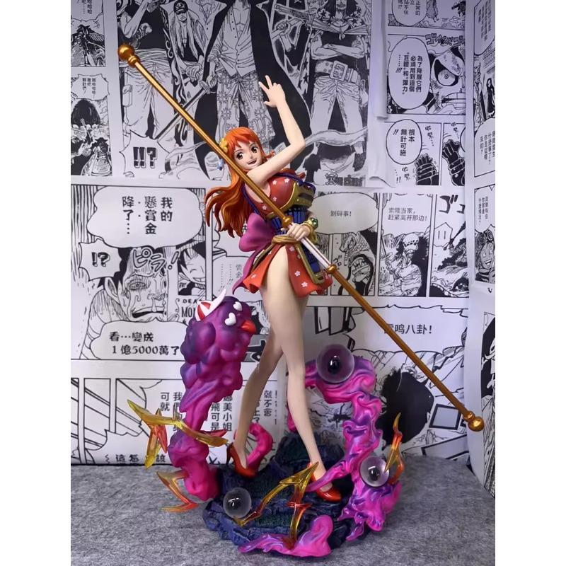 30cm Onigashima Battle Nami Figure Studio Wano Kuni Arc Collectible Statue Limited Edition One Piece Anime Gift LX by Poseable Articulated Scale