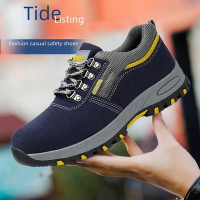 Scarpe da lavoro con punta in acciaio da uomo: Leggero, Anti-Schiacciamento, Anti-Perforazione, Antiscivolo, Resistente all'Usura.