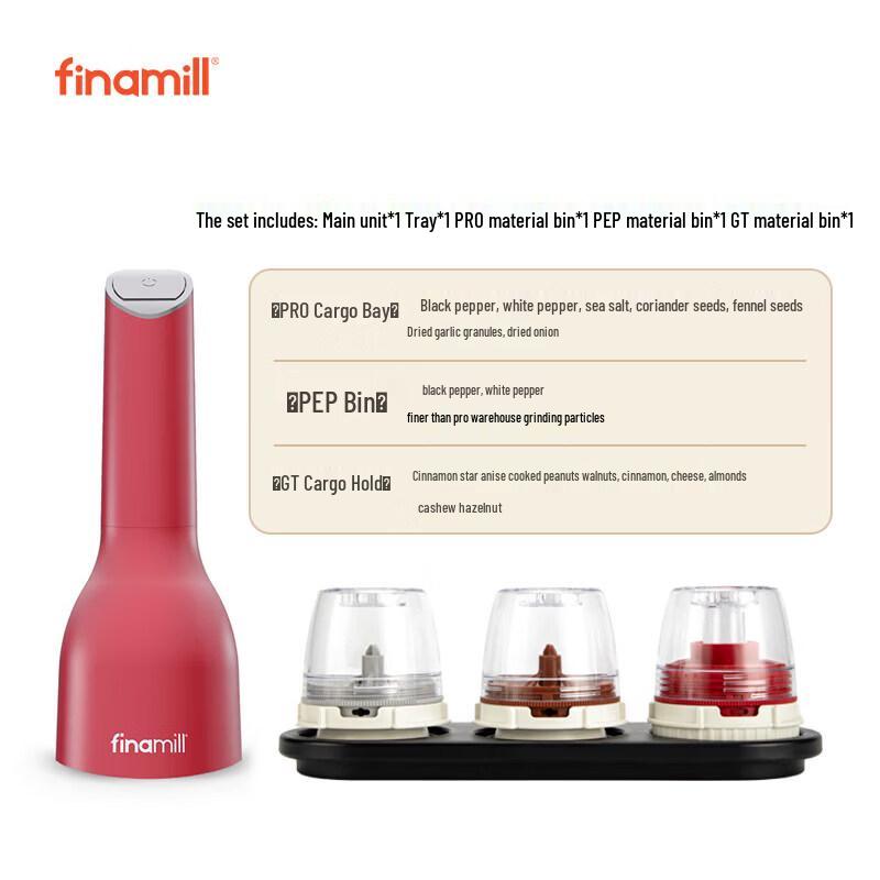 Finamill Electric Quick-Change Spice Grinder