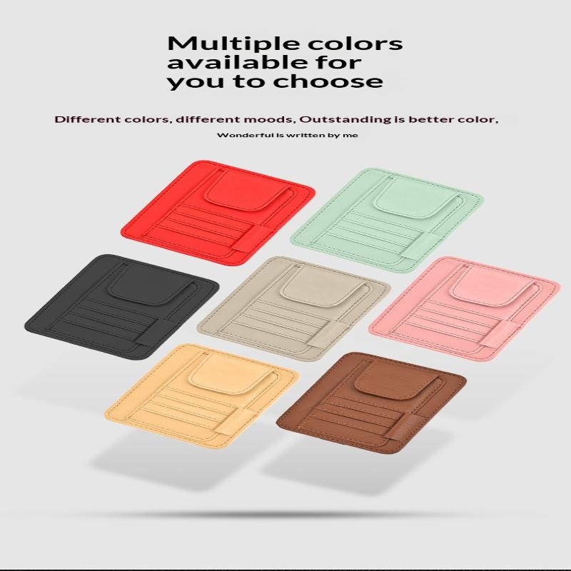 Auto-Sonnenblenden-Organizer mit mehreren Taschen, Visitenkarten-Aufbewahrungsmanagement, Sonnenbrillenhalter, Visier-Zubehör, Auto-Innenraum