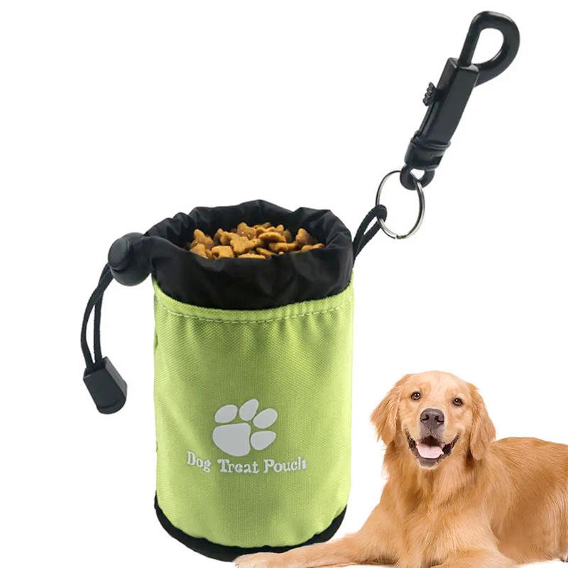 Portable Dog Training Bag Outdoor Dog Treat Pouch For Training Feeding Bag Drawstring Pets Trainer Waist Bag For Dog Snacks