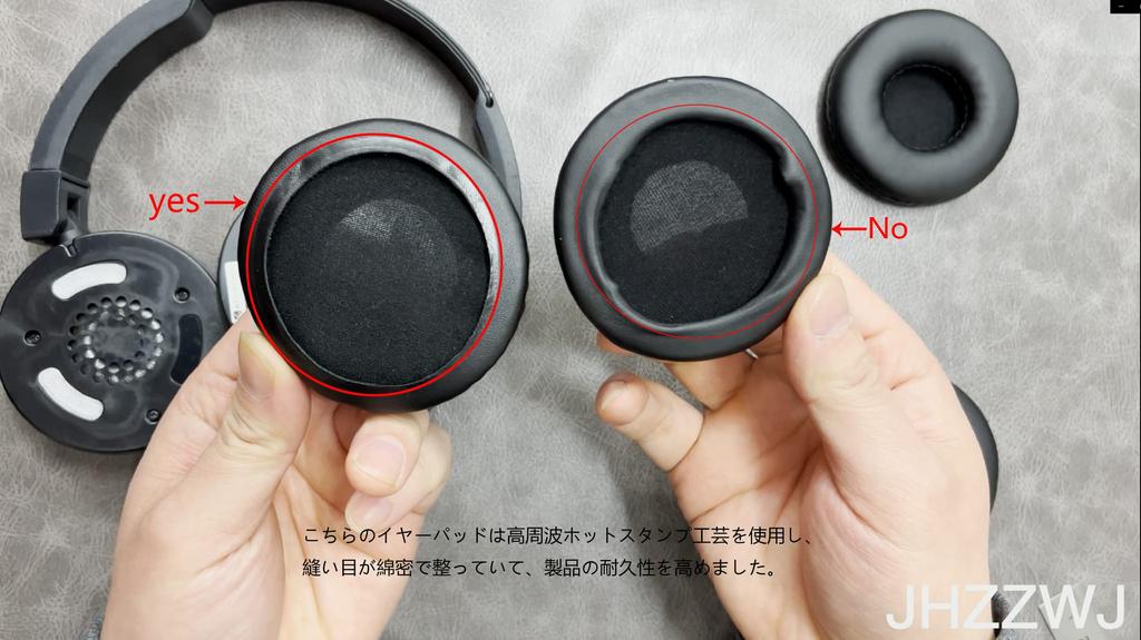 Packung mit 2 JHZZWJ 95mm Ohr-Ohr-Kompatible Ersatzpolster (9,5 cm) 3,74 Zoll Pads, Kissen,