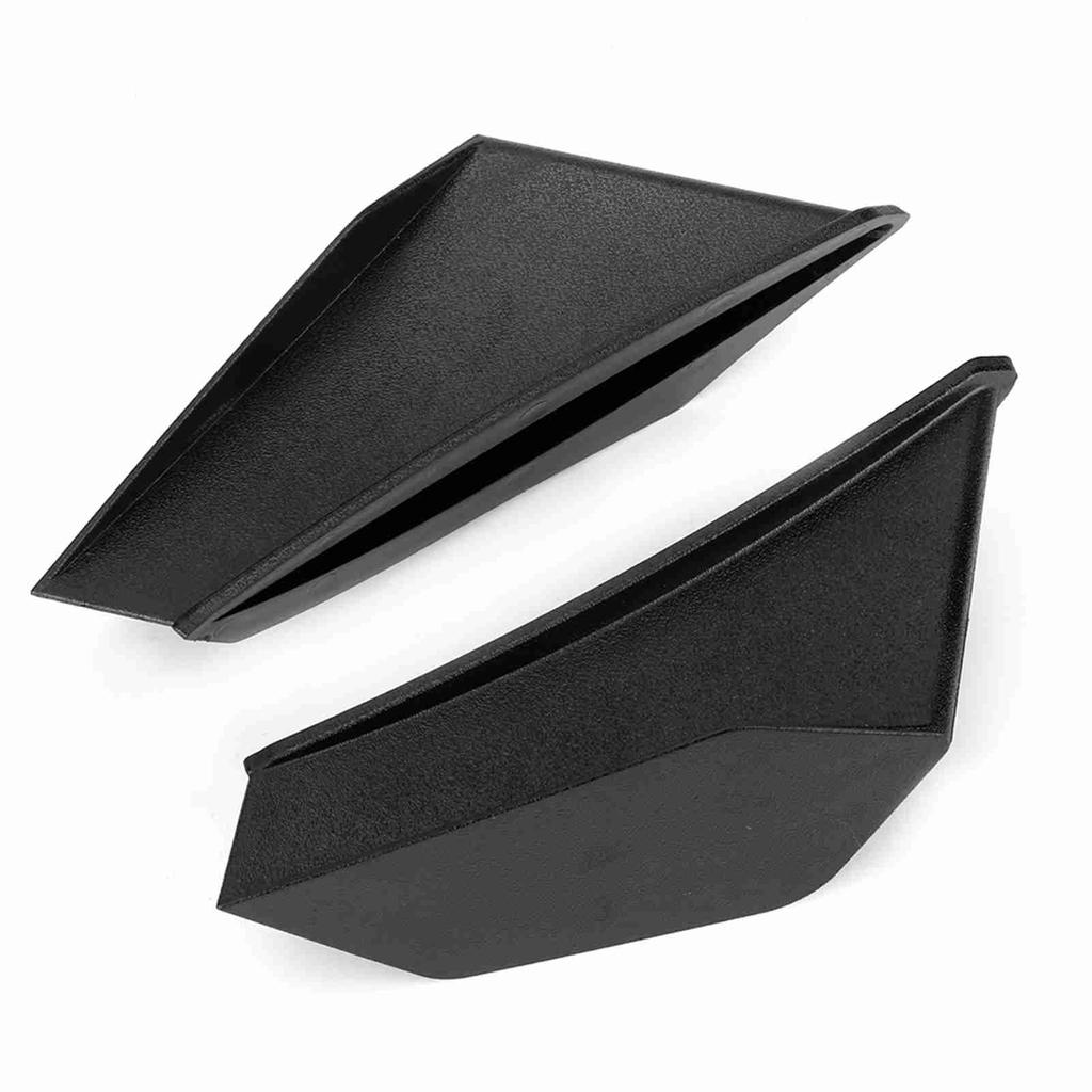 1 Pair   Motorcycle Winglet Aerodynamic Wing Kit Fit For   (Black)