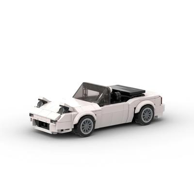 MOC Compatible Building Block Car Racing Model Mazida Educational Intelligence Development Assembled Eight-grid Car Diy Toy