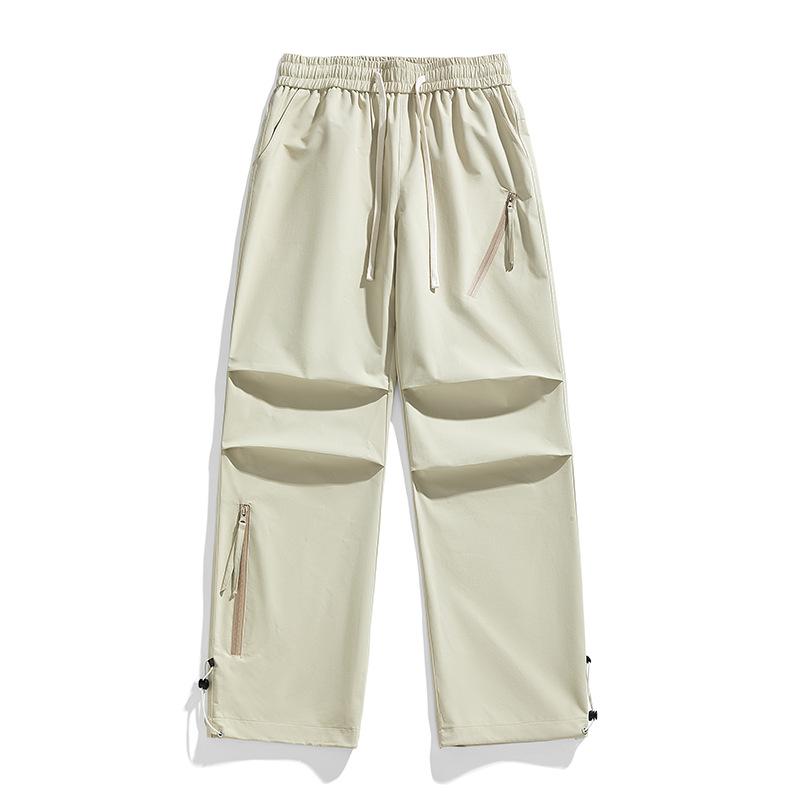 Nepromokavé kalhoty pro muže a ženy, Volné kalhoty s rovnými širokými nohavicemi, Trendy sportovní a volnočasové