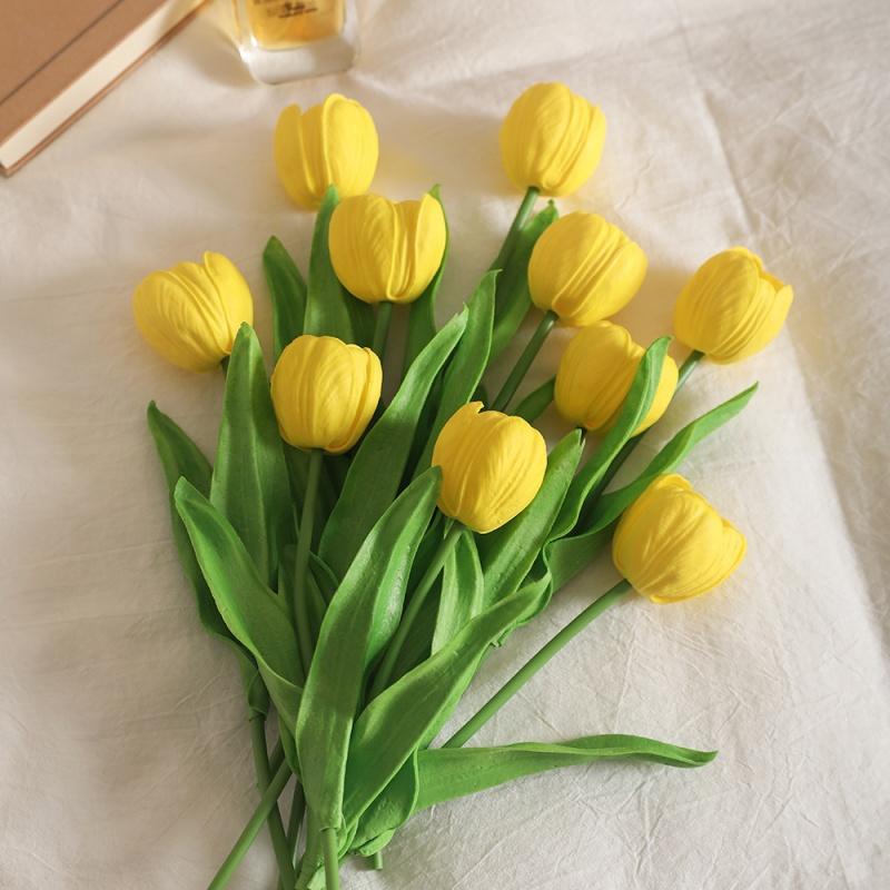 

3/5Pcs Simulated Tulip Berry Flower Artificial Bouquet Living Room Plant Home Decoration Ornament Desktop Prop DIY Wedding Decor 3Pcs жёлтый