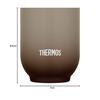 Thermos Vacuum Insulated Cup 240ml Brown Yunomi JDT-240 BW