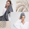 Ultra Absorbent Microfiber Hair Towel Soft with Elastic Band Extra Large Wrap Turban Thickened Large Quickly Dry Hair Hat