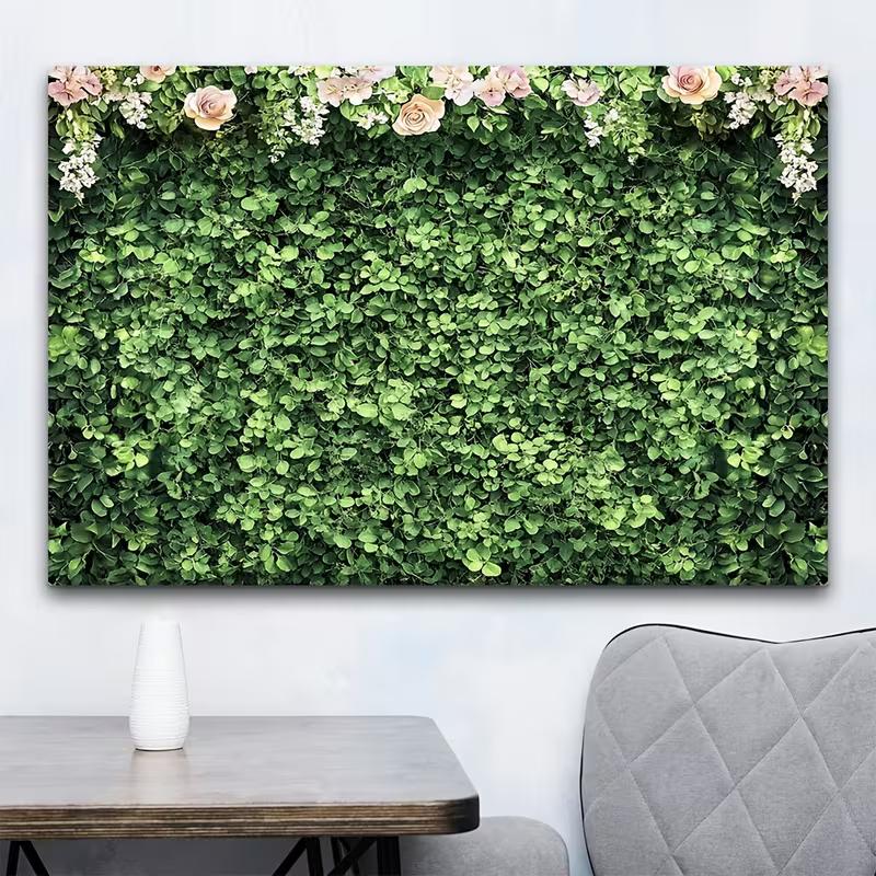 2D Eucalyptus Flower Backdrop - Greenery Photography Background Banner