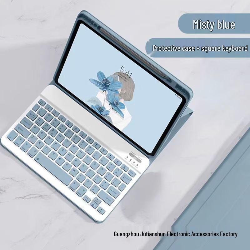 

Compatible Protective Leather Case with Bluetooth Keyboard for iPad 11th Gen A16 Tablet - Spanish Layout. iPad 10th/11th Gen (A16)