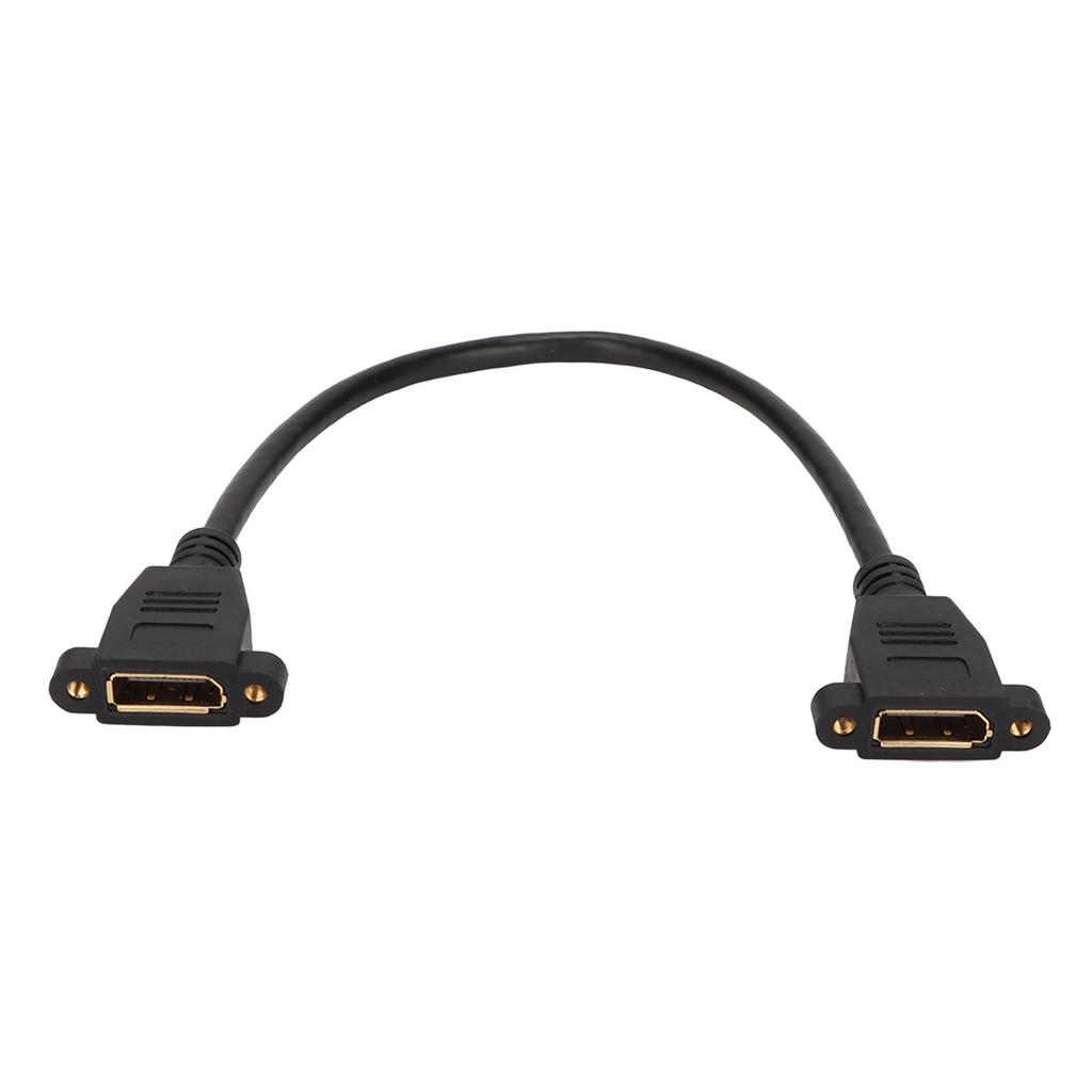 Displayport Extension Cable 4K DP HD Female to Female Cable Displayport Extension Cable with Fixing Nut Hole