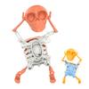 Dancing Swinging Skeleton Toy Kids 3D Halloween Articulated Skeleton Spring