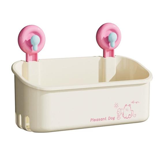 Bathroom Storage Rack with Suction Cup Large Capacity Strong Load-bearing