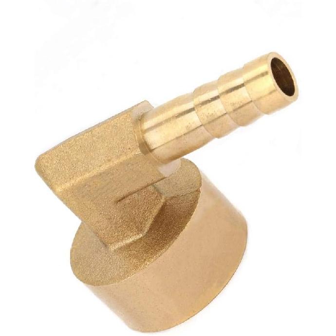 90 Degree Elbow Brass Barb Fitting Female Thread Brass Elbow Hose Barb Coupling Connector Joint Adapter Fitting G1/2 Air/Water/Fuel/Oil/Inert