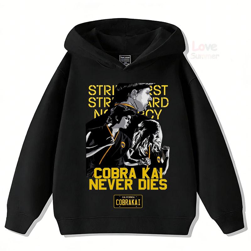 2026 Autumn Cobra Kai FunnyChildren Hoodies kids Sweatshirt Kids Boy Girl Streetwear Graphic Casual Sport Pullover