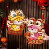Chinese Style Snake Year Wall Stickers Cartoon Fu Character Sticker New Year Door Sticker  Room
