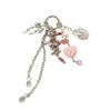 Star Bag Charm,Lovely Keychain for Handbags,Backpacks Purses Decors Bag Accessories Beaded Star Bows Bag Key Charm Gift