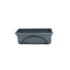 Plantekasse med fat og balkongholder - PLASTIKEN - Antrasitt - 50x20cm - 10 L