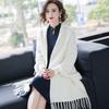 Cashmere Winter Faux Mink Cardigan Shawl White Muffle Shawl