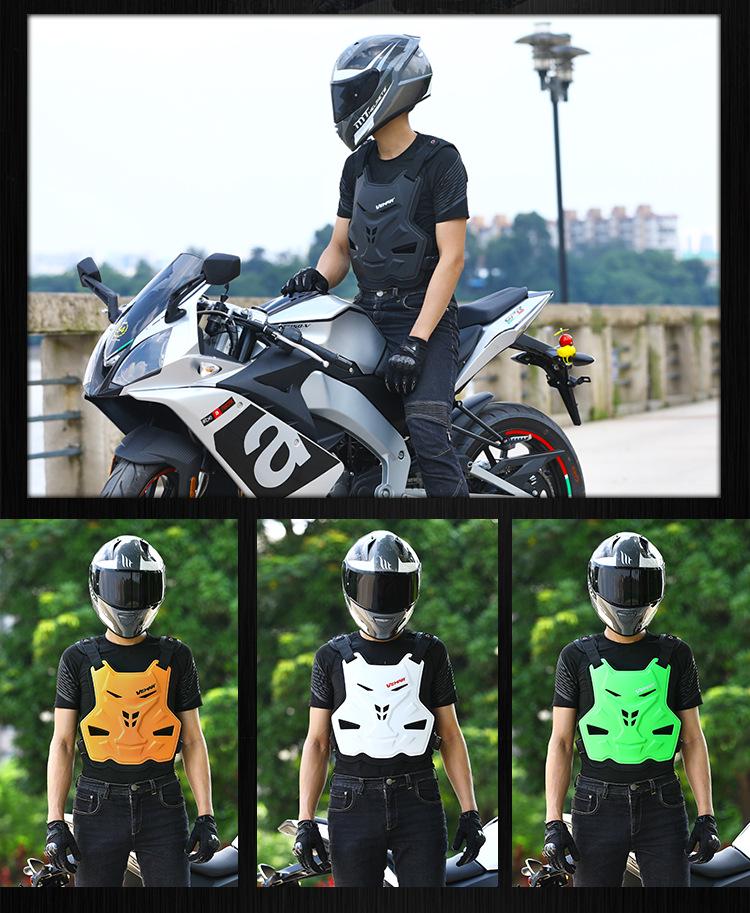 Summer Off-Road Motorcycle Anti-Fall Armor Suit Chest Protector & Protective Gear with Hemp Rope Pattern.