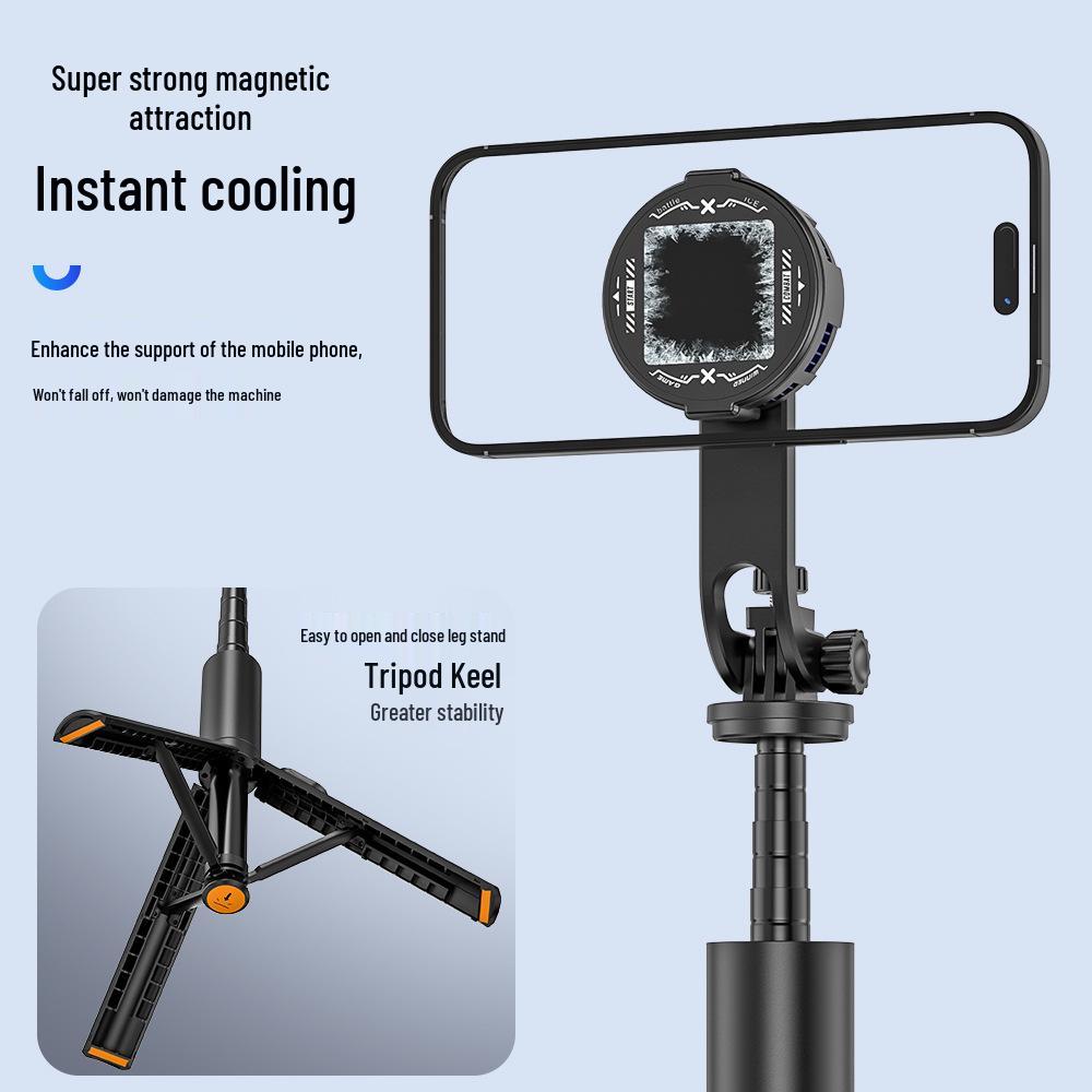 Magnetic Selfie Stick & Stabilizer: Universal Tripod Stand for Live Broadcasts