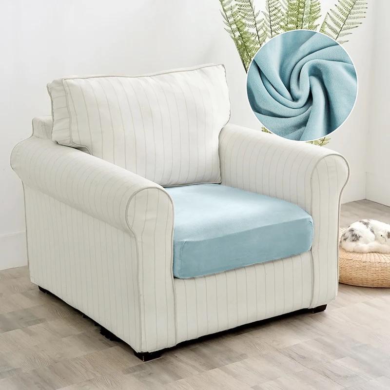 Velvet Sofa Seat Cover Cushion Cover For Living Room Thick Soft Stretch Sofa Covers Washable Sofas Slipcover For Home Hotel