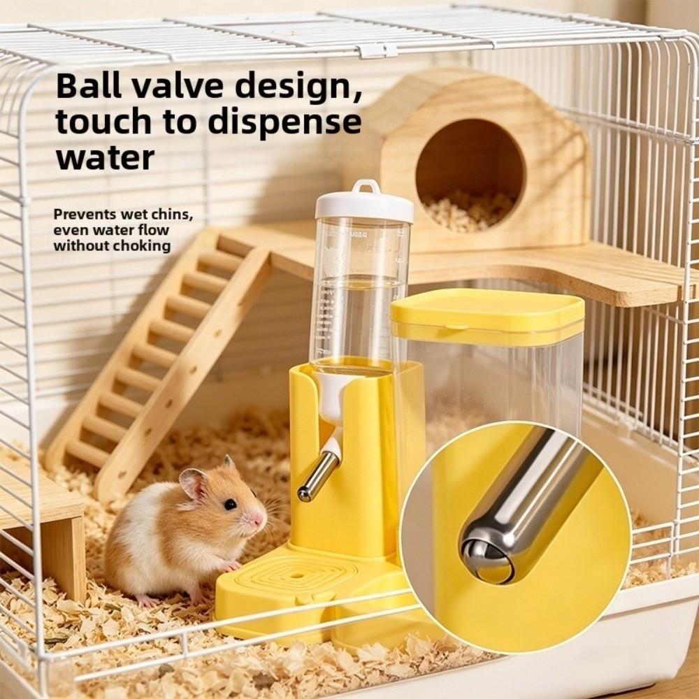 2 IN 1 Design Auto Pet Feeder Large Capacity Rabbit Feeding Tool Small Pet Care