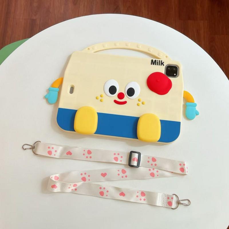 Cartoon Silicone Case MatePad 11 11.5 11.5s Air SE With Rotating Stand Shockproof Full Cover No Stylus Slot
