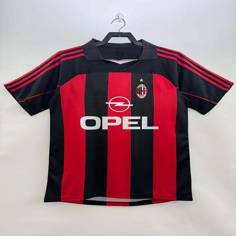 06 Champions League Final Edition AC Mailand Retro Trikot Nr. 22 Kaka 95-96 Heim Lang Kurzarm Klassisches Fußballtrikot