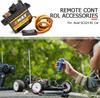 EMAX ES08A II Analog Servo 8.6g | Plastic Gears | 15T Horn Mount Kit | Compatible with Axial SCX24 RC | Aluminum Alloy, 23x11.5x24 Mm