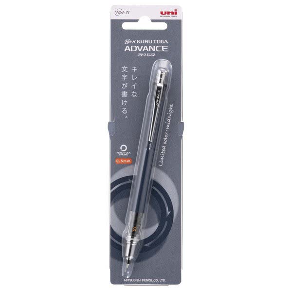 Mitsubishi Pencil Mechanical Pencil Kurutoga Advance Dull Color 1P 0.5mm M5-559 (MI Night)