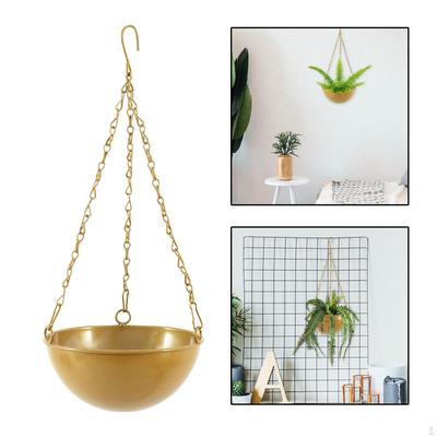Hanging Flow Pot Iron Flowpot Decorative for Home S