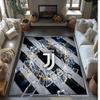 Juventus FC bedruckter Flanell-Teppich rutschfest weicher Polyester-Bodenbelag Indoor-Dekormatte für Schlafzimmer Wohnzimmer Sofa