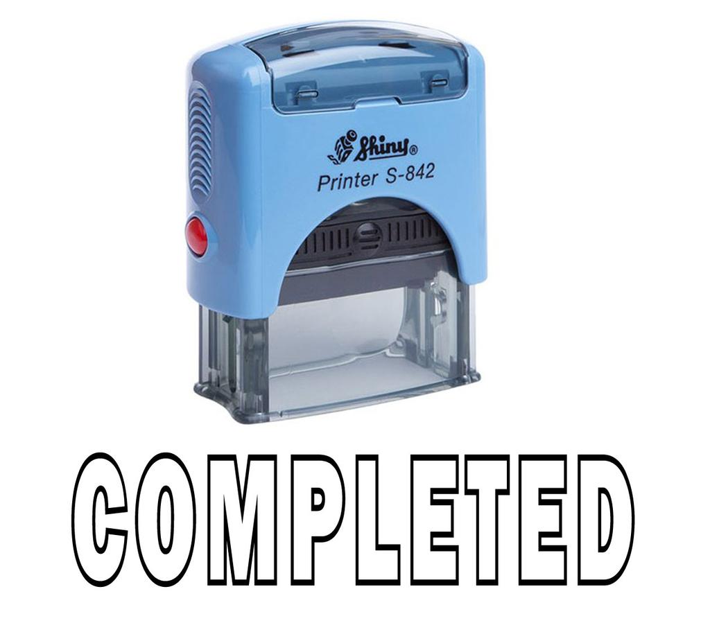 COMPLETED Self Inking Rubber Stamp Office Stationary Custom Shiny Stamp
