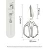 Stainless Steel Multifunctional Kitchen Shears for Cutting Bone, Scraping Fish Scales, and Barbecuing