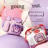 1pc Cute Camera-Shaped Water Bottle, Tritan Big Belly Cup with Carry Strap and Adjustable Shoulder Sling for Hiking, Camping, Party Gifts