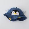 Cute Penguin Bucket Hat for Babies Soft Sun Protection Visor Cap Cartoon Design for Spring and Autumn Lightweight