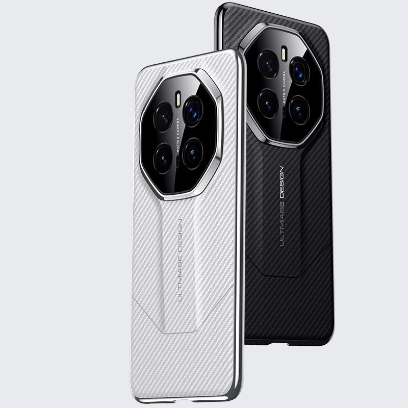 Luxury Carbon Fiber Pattern Camera Lens Protection Back Case for Honor Magic 7 Pro / for Honor Magic 7 Plating PC Bumper Cover