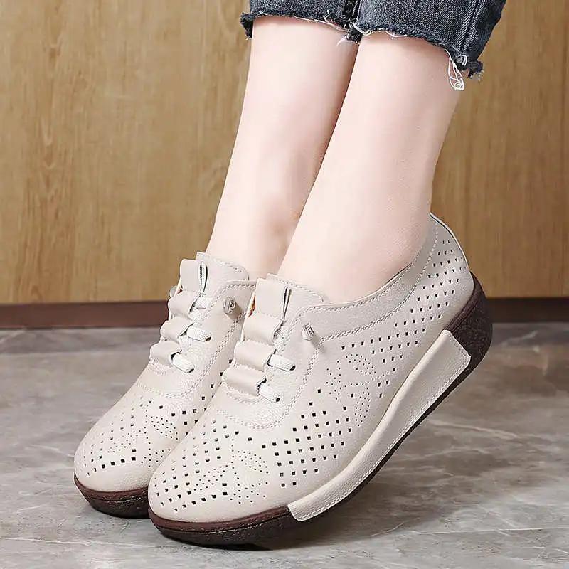 Fashion Rubber Sole Sumer Heel Shoes Woman Oxford Platforms Shoes Sneakers 44 Size Sport Sapateni Training Of Famous Brands