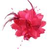 Elegant Flower Feather Hair Clip for Women and Girls Hair Accessory for Weddings Parties and School Performances