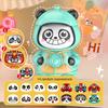 Lovely Panda Face Changing Doll Keychain Charm Fun And Eye Catching Designs Keyrings Accessory For All Ages
