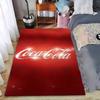 Red Carpet with Coca-Cola Logo Design for Bedroom or Living Room Suitable for Use As an Anti-slip for Living Room Bedroom Sofas