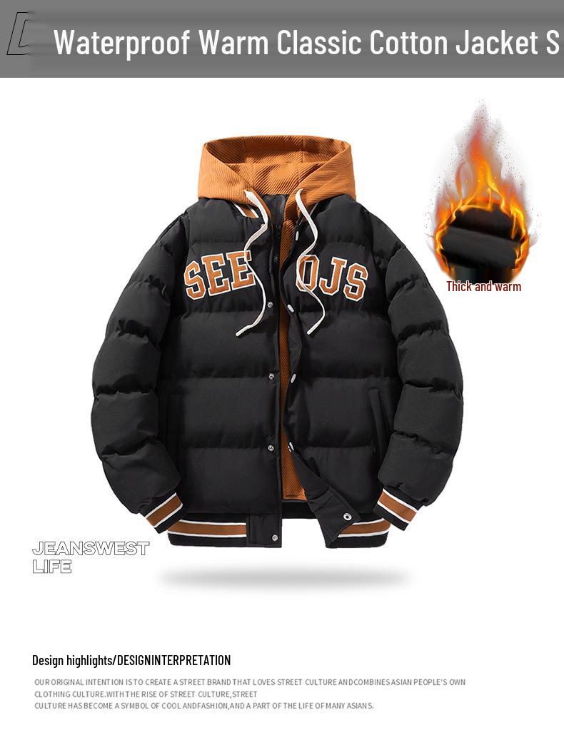 Men's 2023 Trendy Hooded Down Jacket – Stylish, Warm, Thick Winter Wear