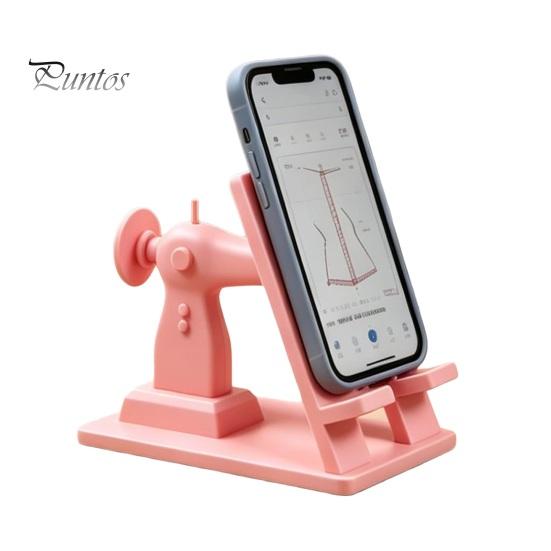 Desktop Phone Stand for Video Tutorials Sewing Machine Stand, Creative Desk Holder Cell Tablet, Sturdy PLA Crafters Hands Free Mount Room Crafting And