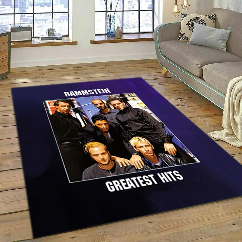 1PC German Rams Print Rug - home decoration Carpet For Living Room Bedroom Flooring Computer Chair Area Rug