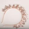 Bridal Headpiece Alloy Leaf Crown Bride Leaves Shape Alloy Hairband Bridal Fashion Accessories