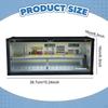 1:64 Scale Model Car Display Case repair shop scene Backdrop with LED Showcase for Doll Sports Cars