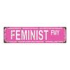 Vintage Pink Street Metal Sign Retro Highway Wall Decor For Home Bar